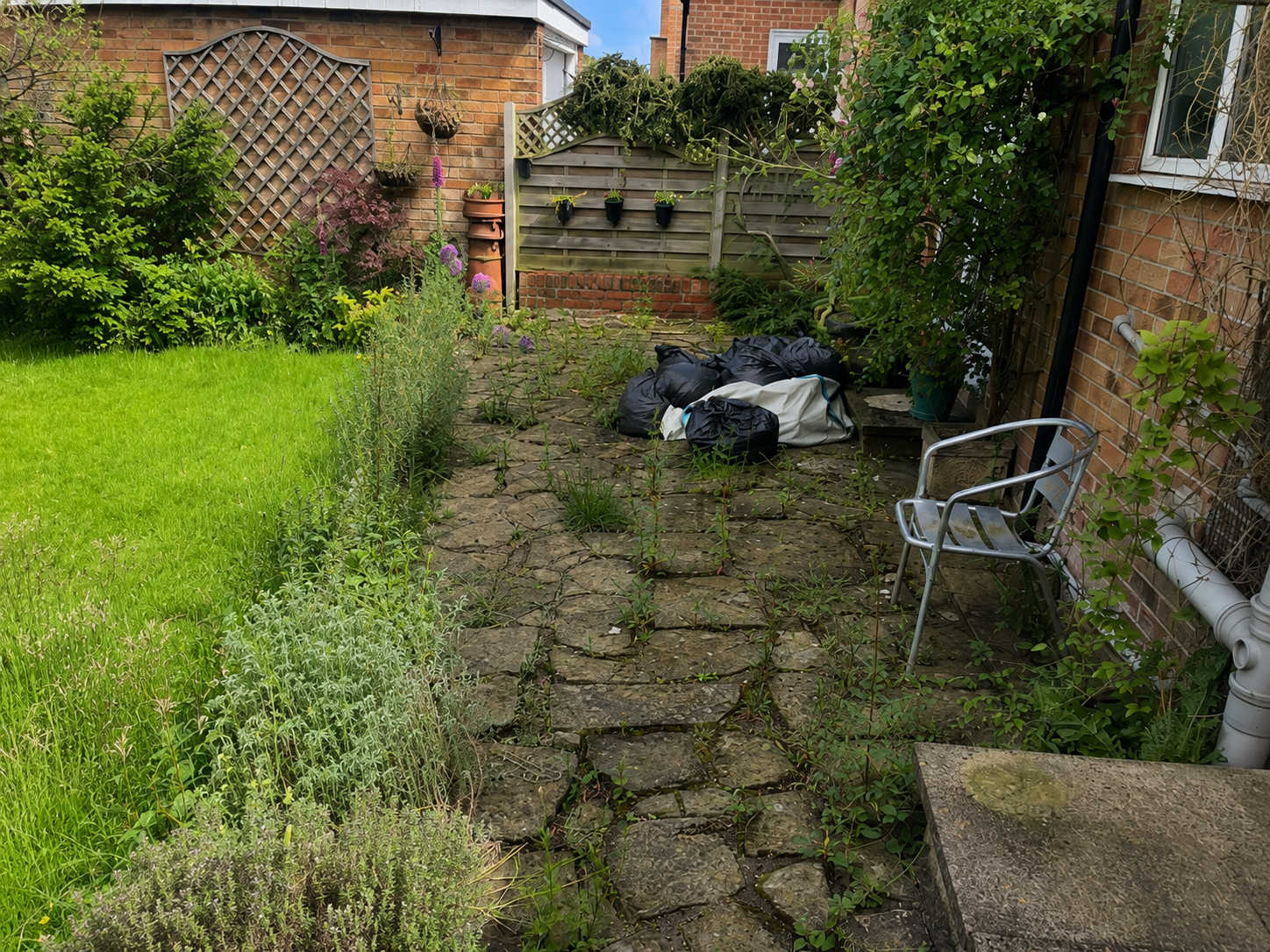 Before view of Patio Transformation